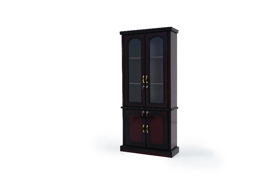 G KROSS-2 glass door wooden book cabinet  and lockable doors