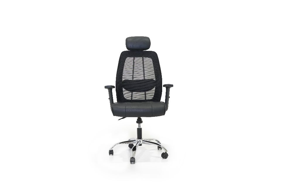 HIGH BACK-office chair lumbar support - black