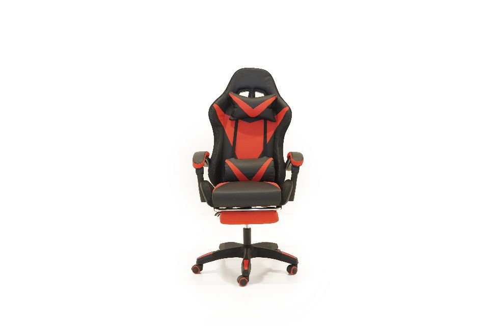 SPORT CHAIR-gaming chair in red & black with lumbar support