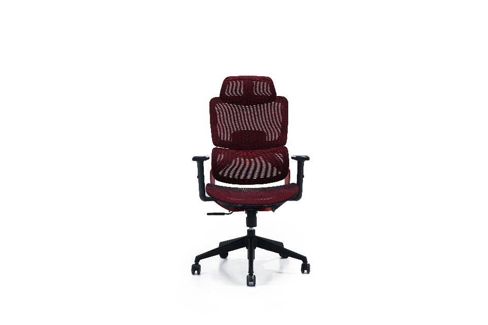 HIGH BACK-ergonomic office chair lumbar support - maroon