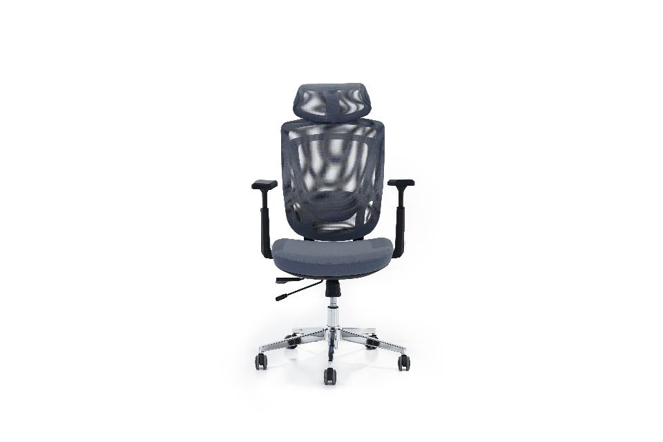 HIGH BACK-office chair lumbar support - grey
