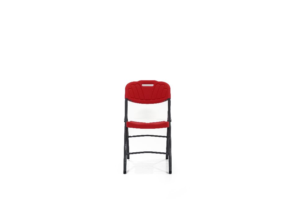 Versatile Lightweight Outdoor Folding Chairs - Red&Black