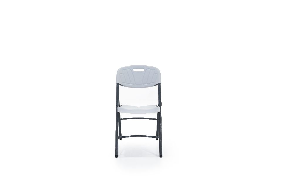 Versatile Outdoor Waterproof Plastic Folding Chair - White