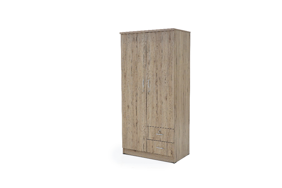 RAMISTA-two door wardrobe with lower two drawers