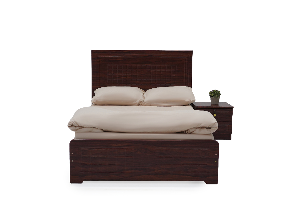 RUTH CHERRY-wooden frame with headboard storage