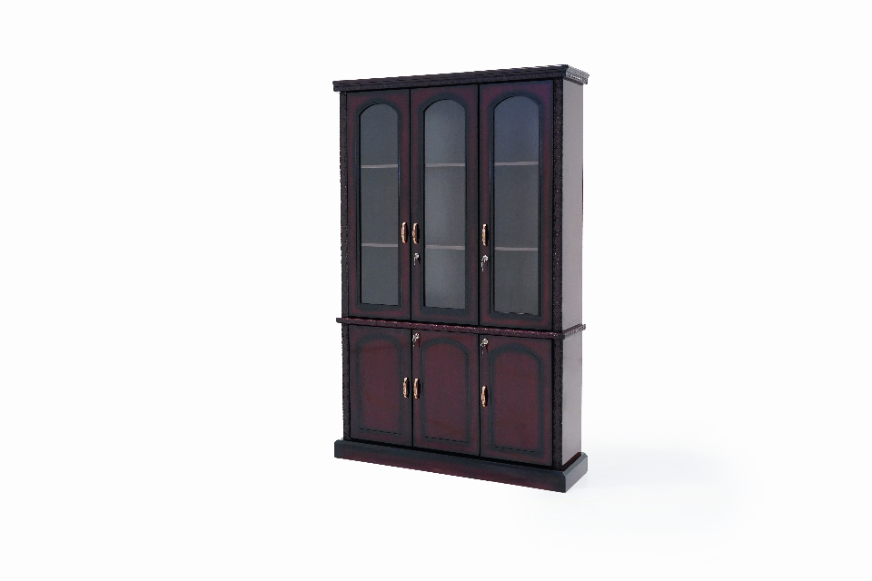 G KROSS-3 glass door wooden book cabinet and lockable doors
