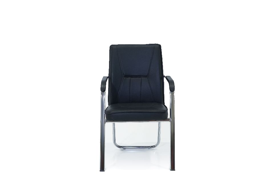 Sleek Modern Home Office Chair with Faux Leather Upholstery