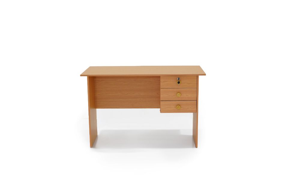 VEKANT OAK-3 Drawer Office Staff Table