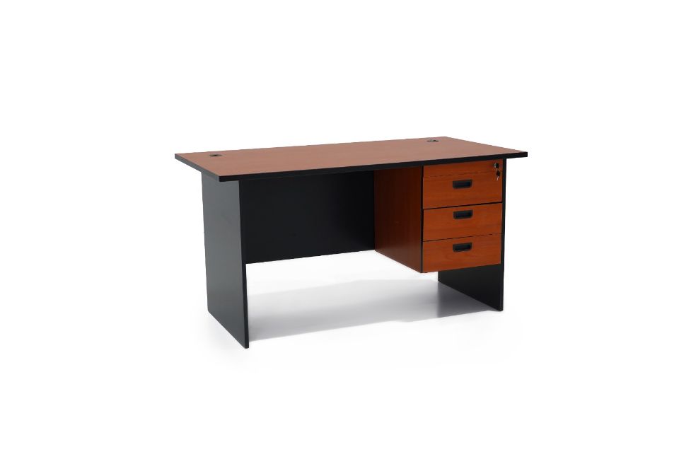 BURSLEM- modern office table with three drawers