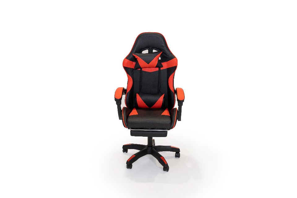 SPORT CHAIR-gaming chair in orange & black with lumbar support