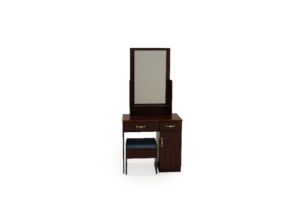 NERA BROWN- makeup vanity set mirrored dressing table drawers with stool